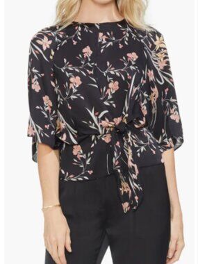 Vince Camuto Bell Sleeve Tie-Front Top